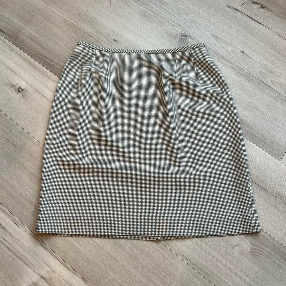90s houndstooth mini skirt